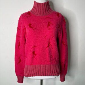 Frauenschuh Women's Fuchsia Pink Wool Turtleneck Sweater Size 0